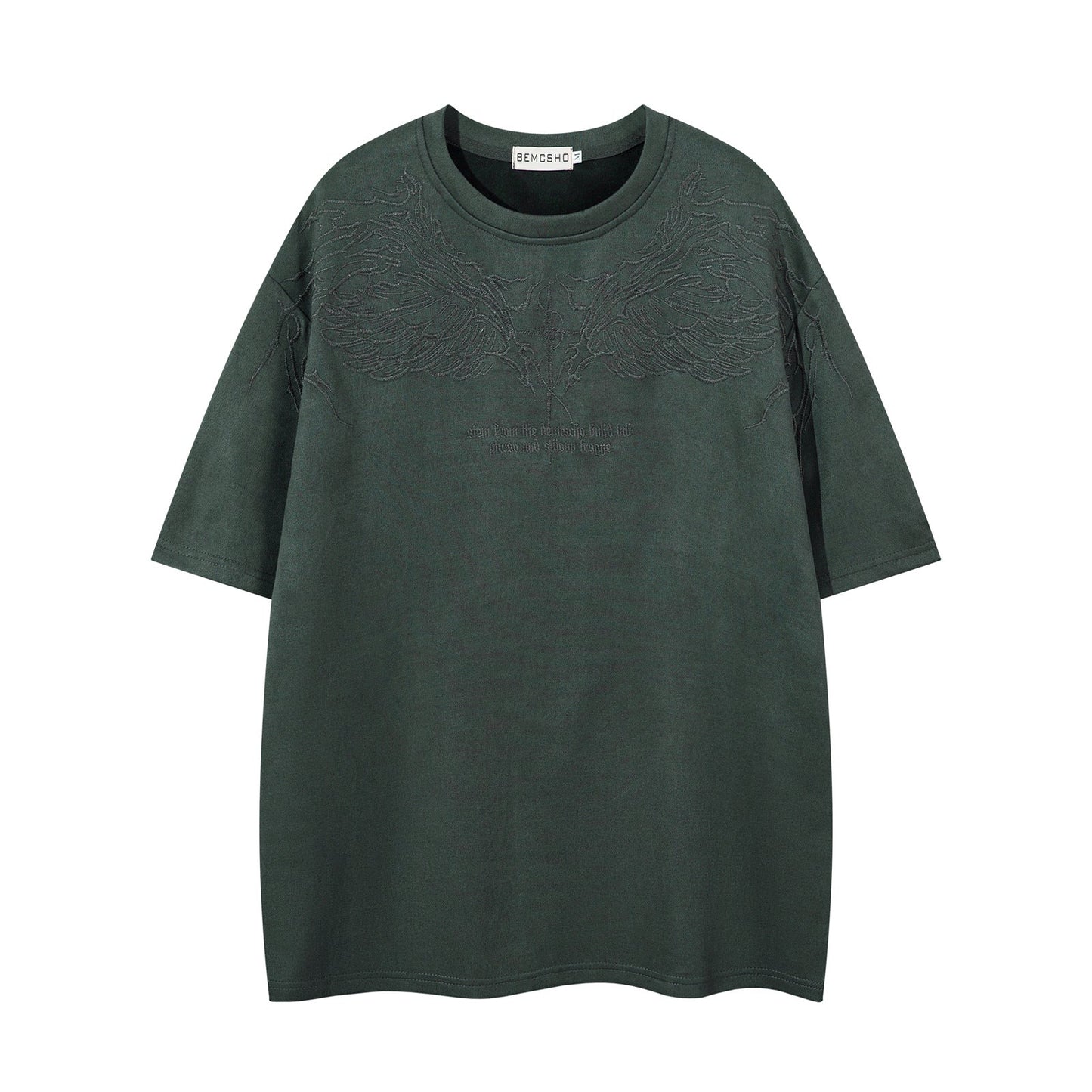Harajuku Style Embroidered Short Sleeve T-Shirt