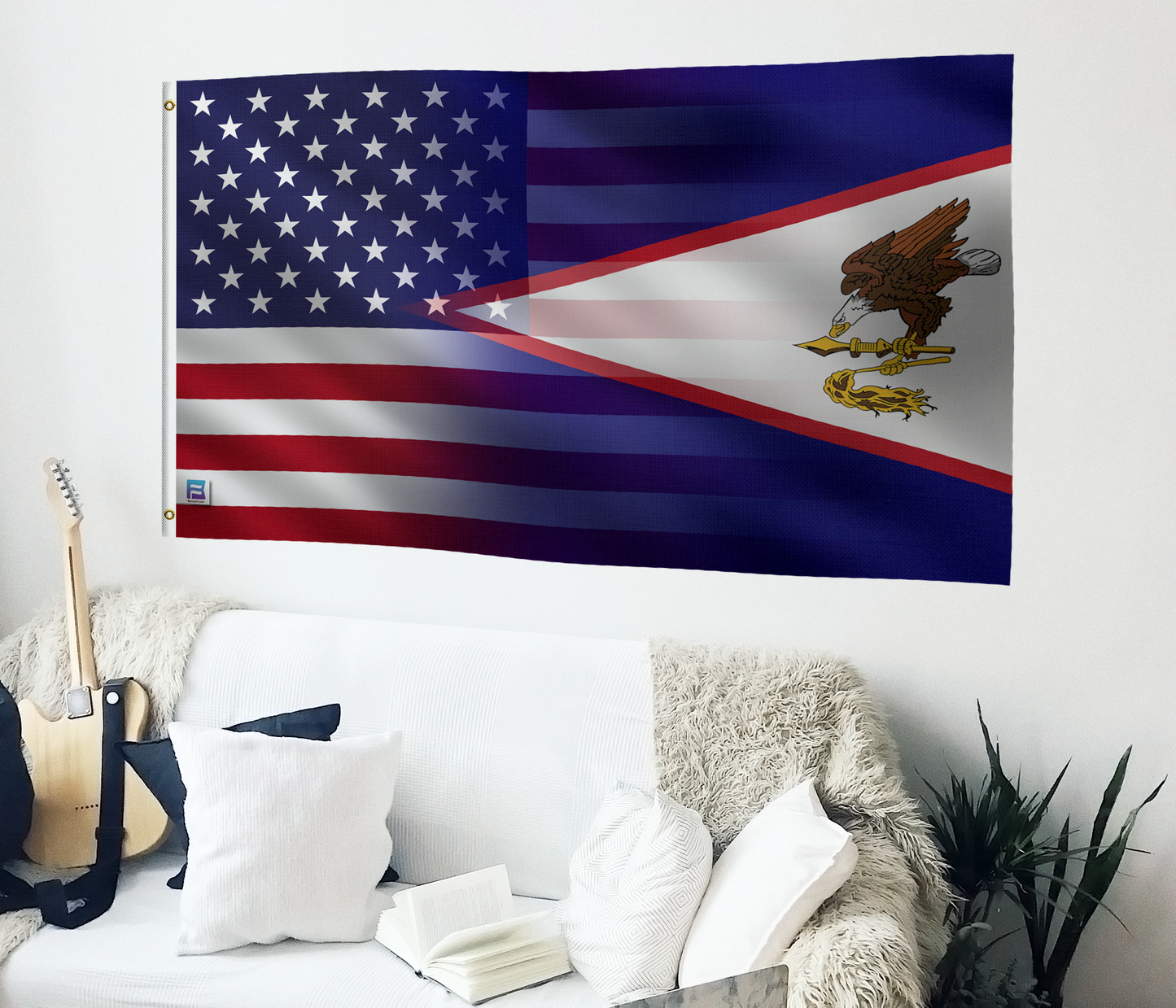 American Samoa & American Flag Blend