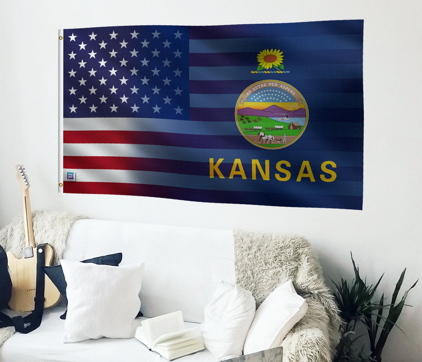 Kansas & American Flag Blend