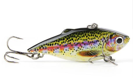 Mmlong 2.5/8.6g Vib Crankbait Lifelike Fishing Lure Slow Sinking Hard Fish Wobbler Pes