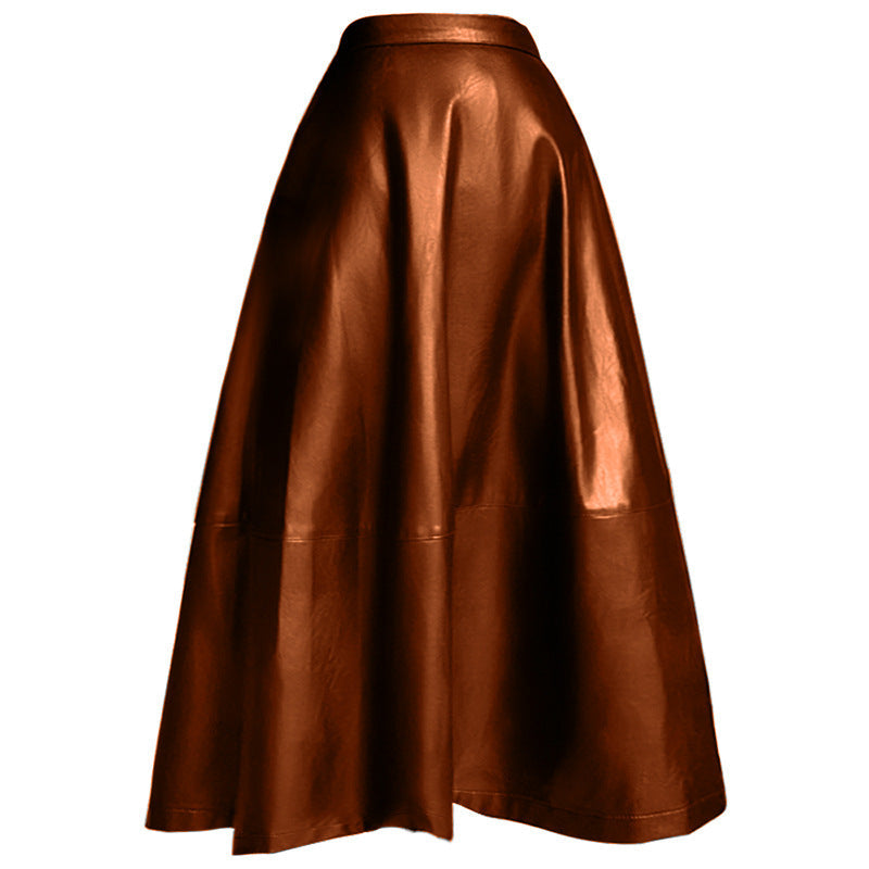 Harajuku Style Leather Half Skirt for Women