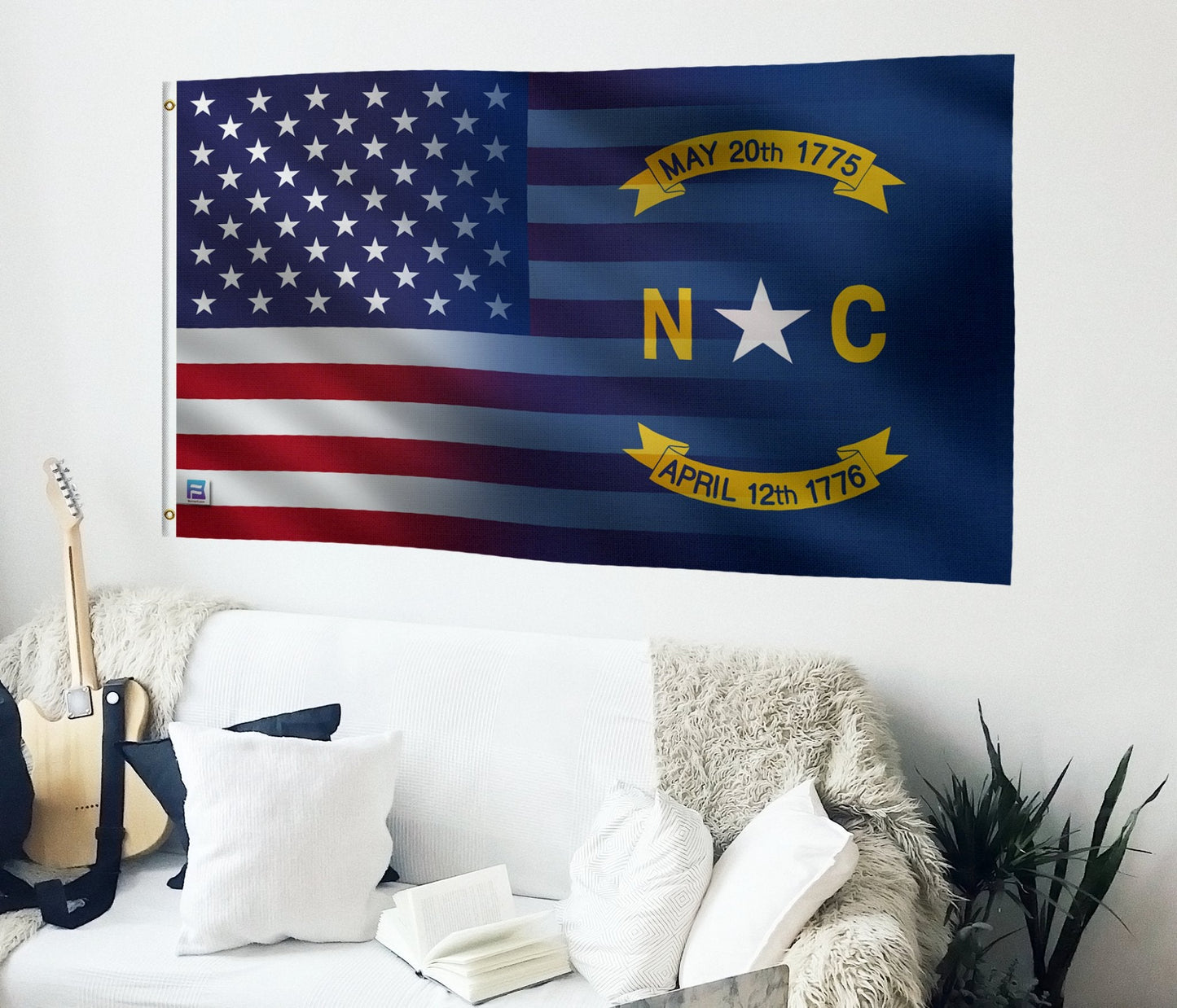 North Carolina & American Flag Blend