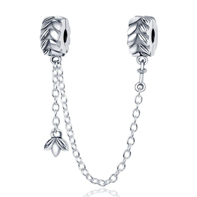 S925 sterling silver pendant with beads suitable for Pan family bead bracelets