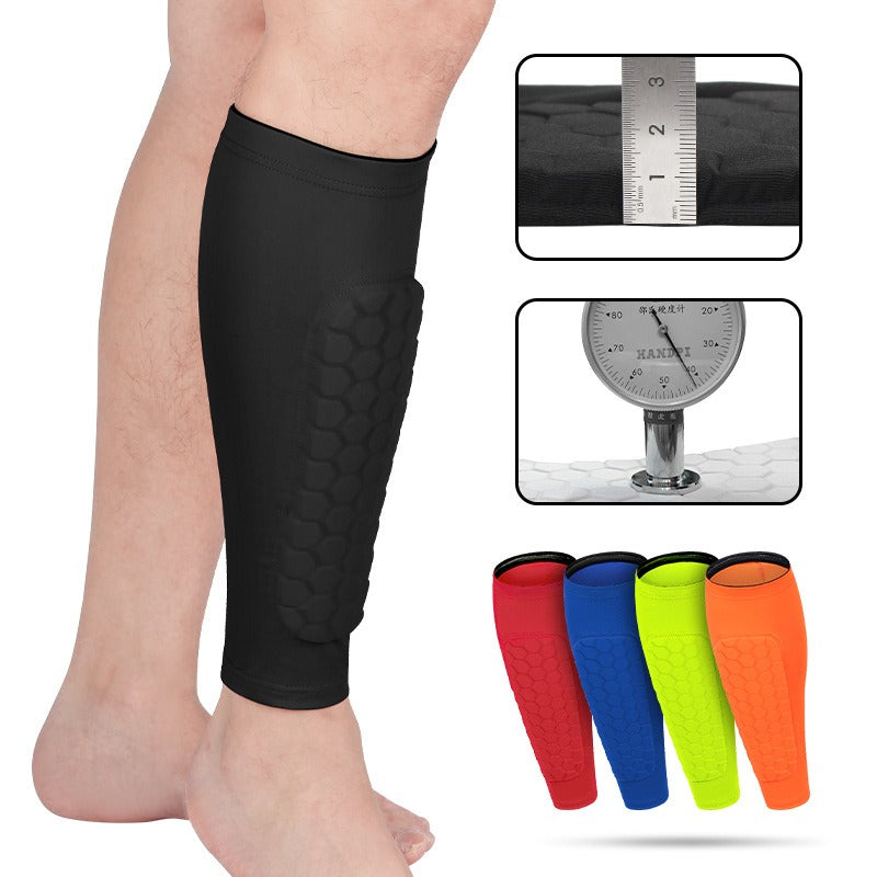 Sports calf protection honeycomb anti-collision leg protectors football basketball cycling running equestrian shin protectors