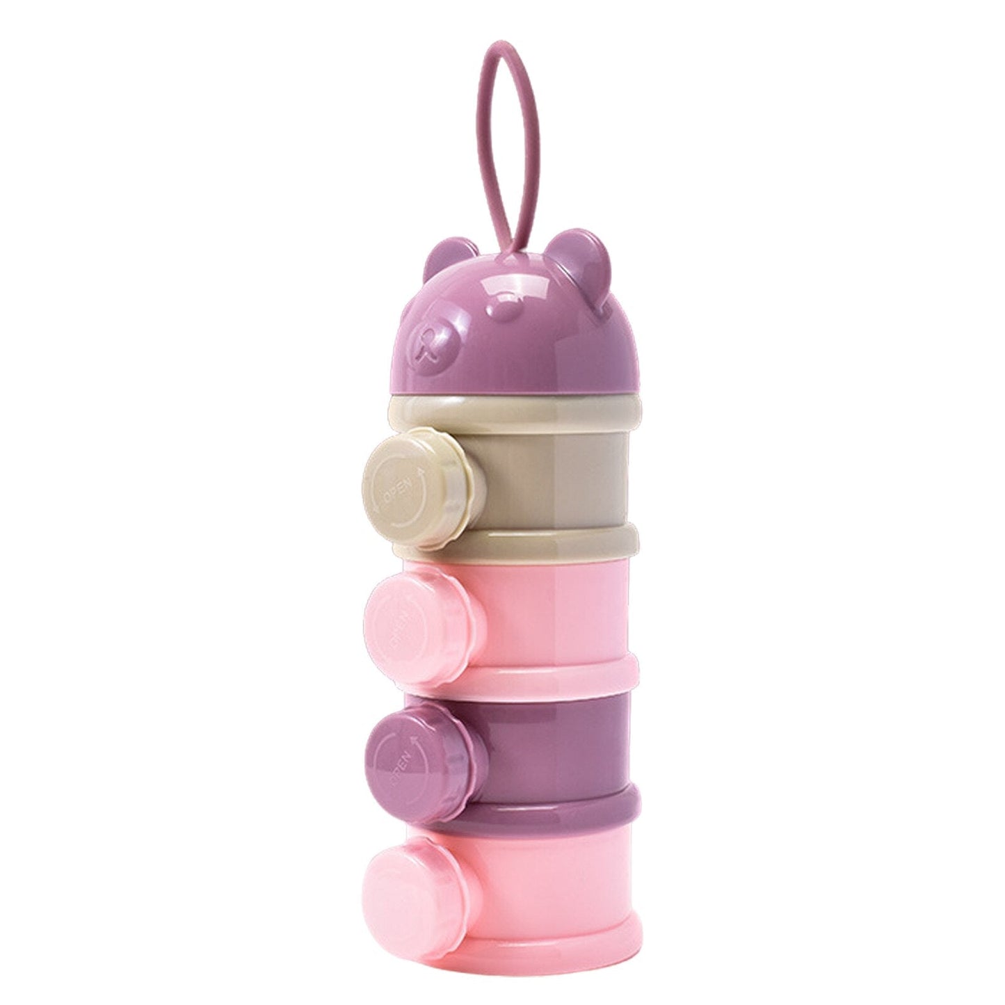 4 Layers Formula Container Large-capacity Baby Formula Dispenser Infant Milk Powder Storage Box Food Container Snack Cups