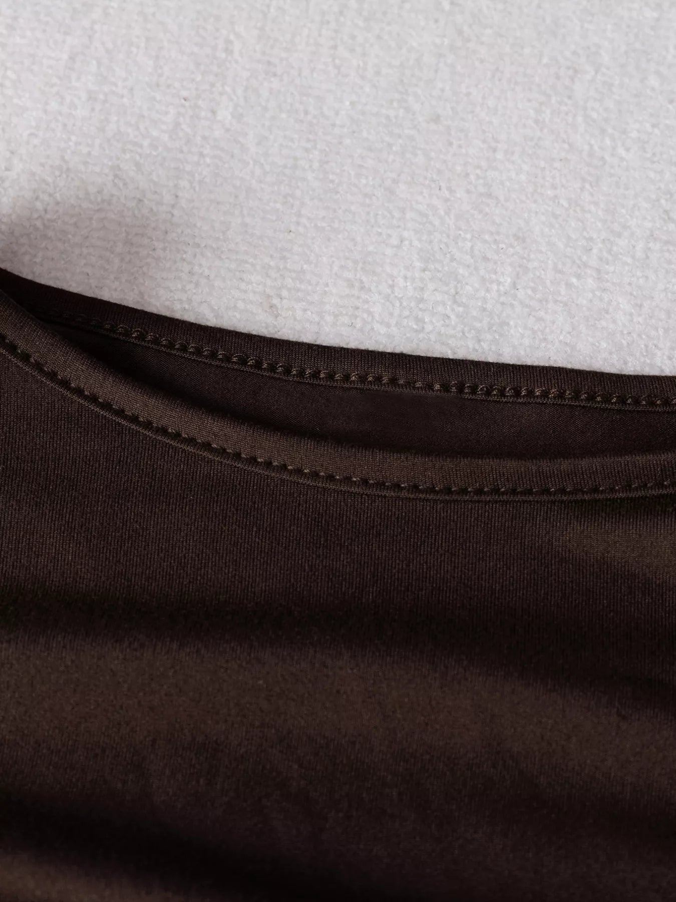 Ruched Long Sleeve A-Line Dress