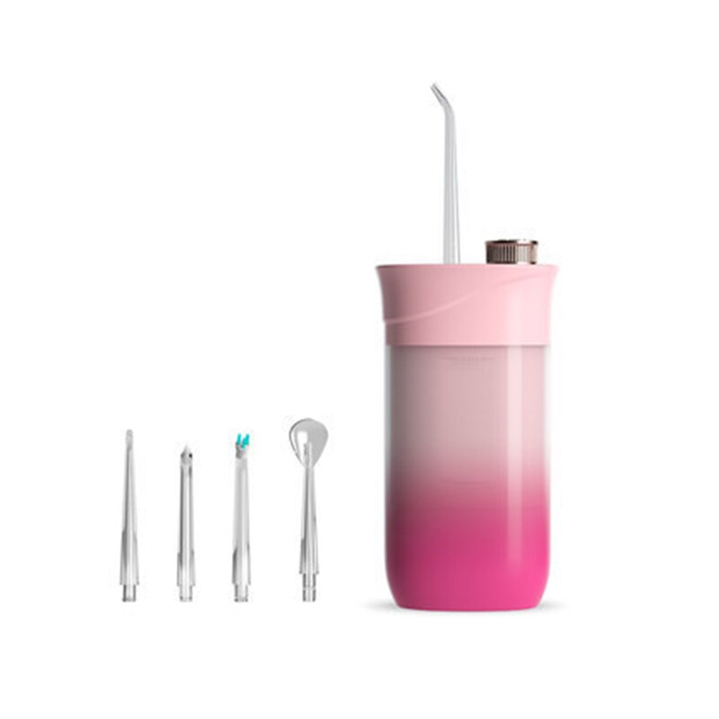 Portable Oral Flusher Mini Water Toothpick Teeth Cleaner Dental Flusher Oral Teeth Cleaner Water Pulse Large-Volume 200ml
