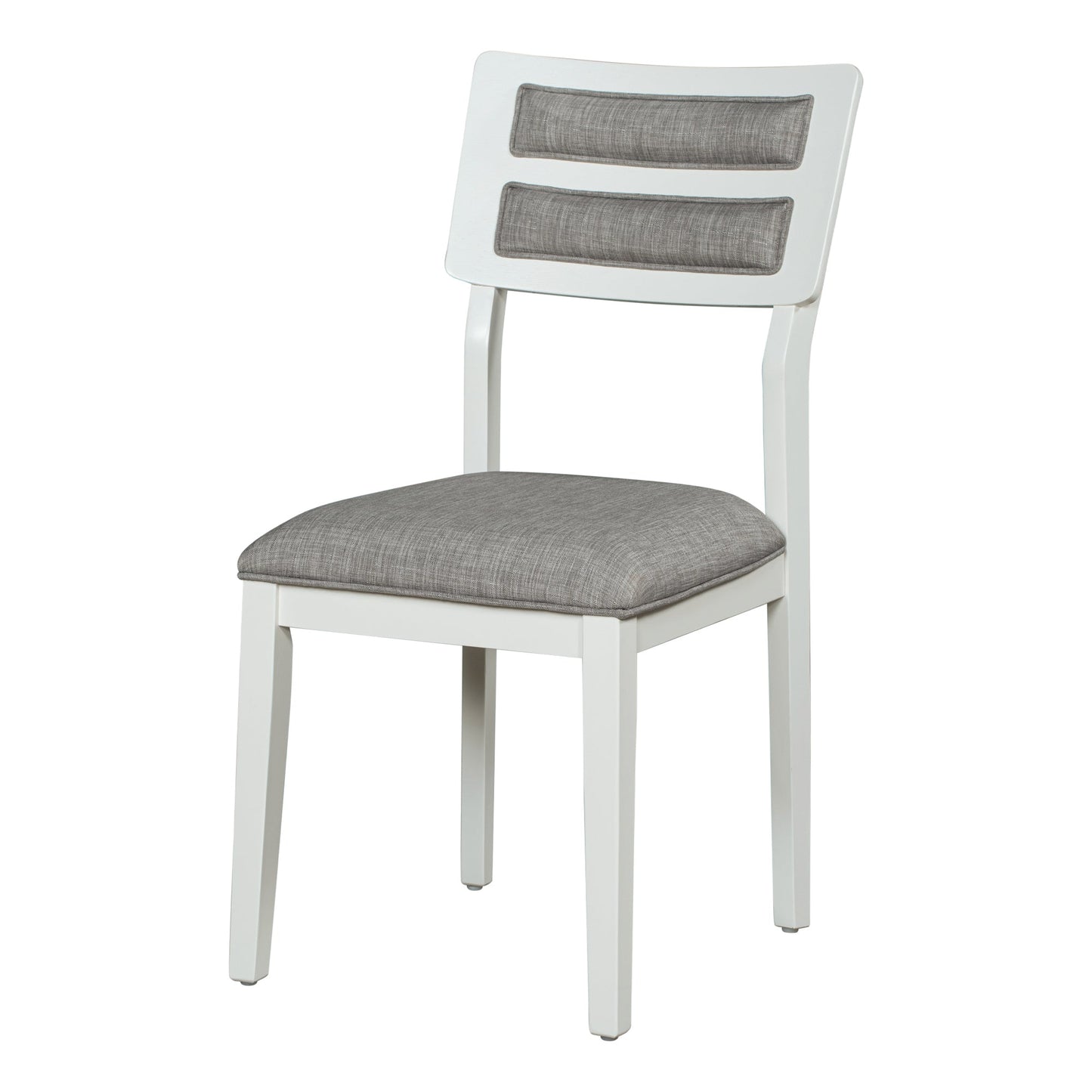 TREXM Classic and Traditional Style 6 - Piece Dining Set, Includes Dining Table 4 Upholstered Chairs & Bench (White+Gray)