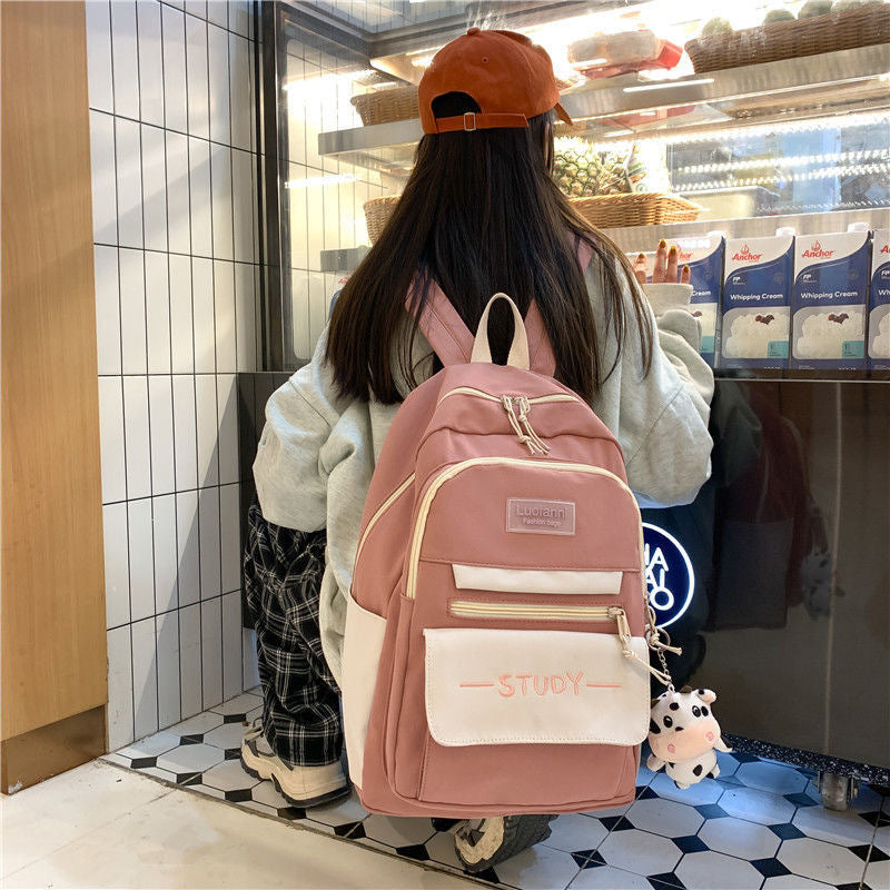 Japanese Style Large-Capacity Backpack for School Girls