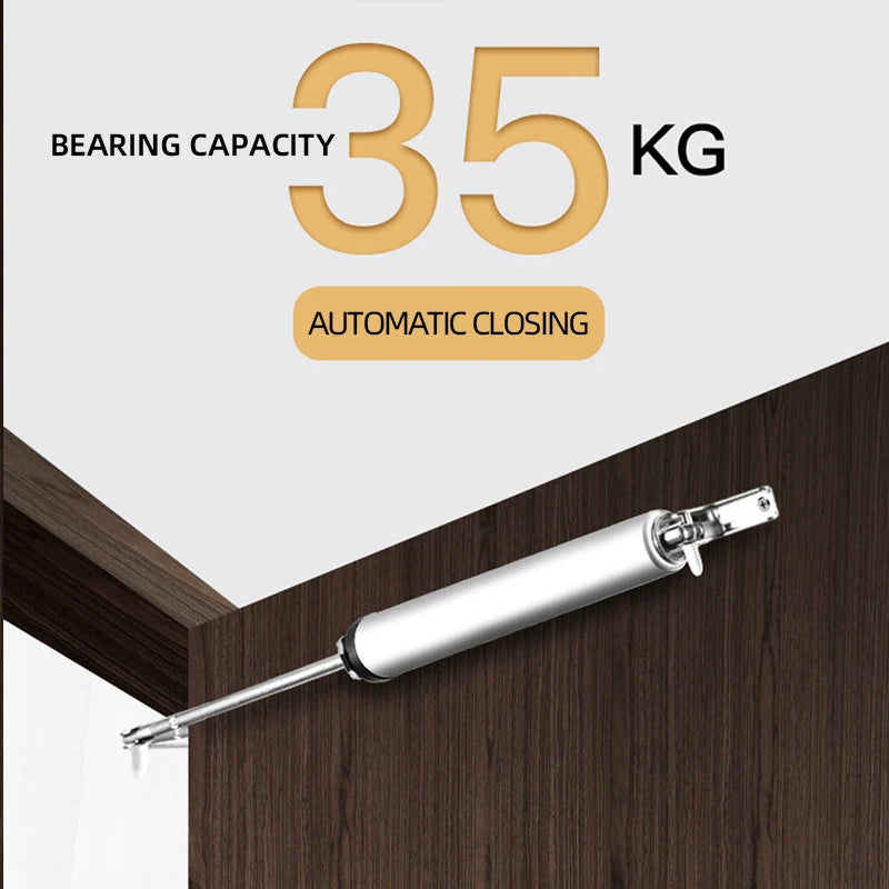 Gas Spring Automatic Door Closer 90 Degrees Within The Positioning Stop Mute Soft Closing Device Adjustable Buffer Force