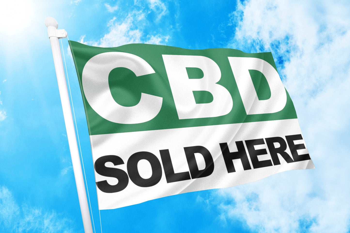 CBD Sold Here Flag