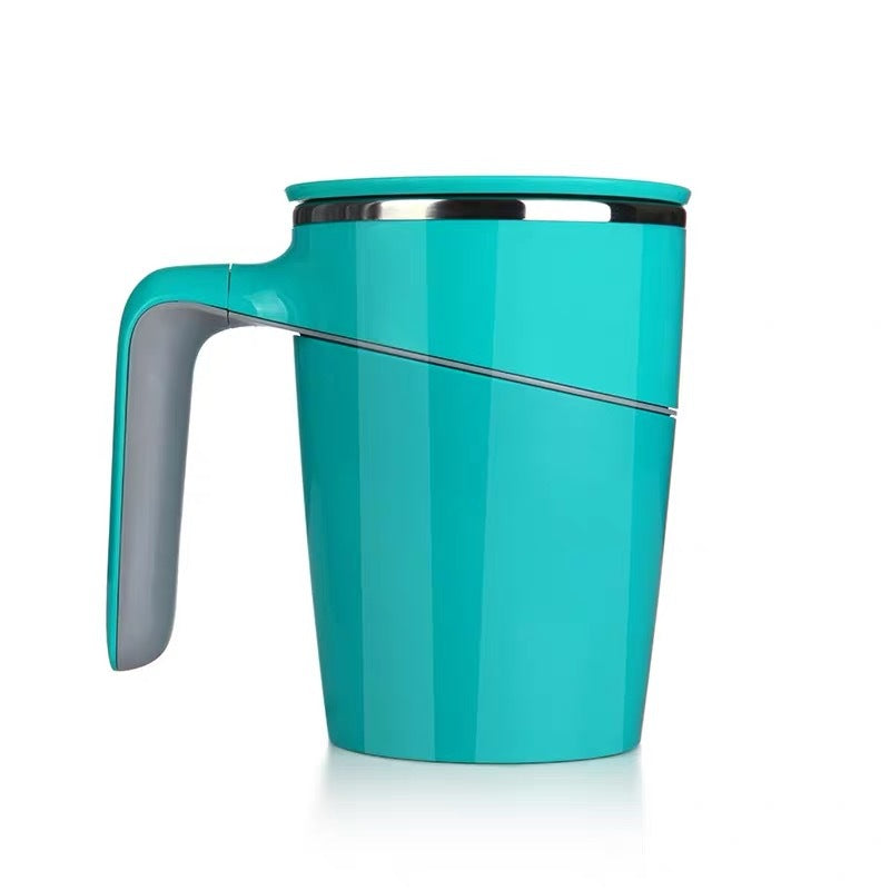 Inner Plastic Outer Steel Belt Handle Stainless Steel Thermos Cup Creative Office Anti-Fall Magic Suction Cup Does Not Pour The Cup