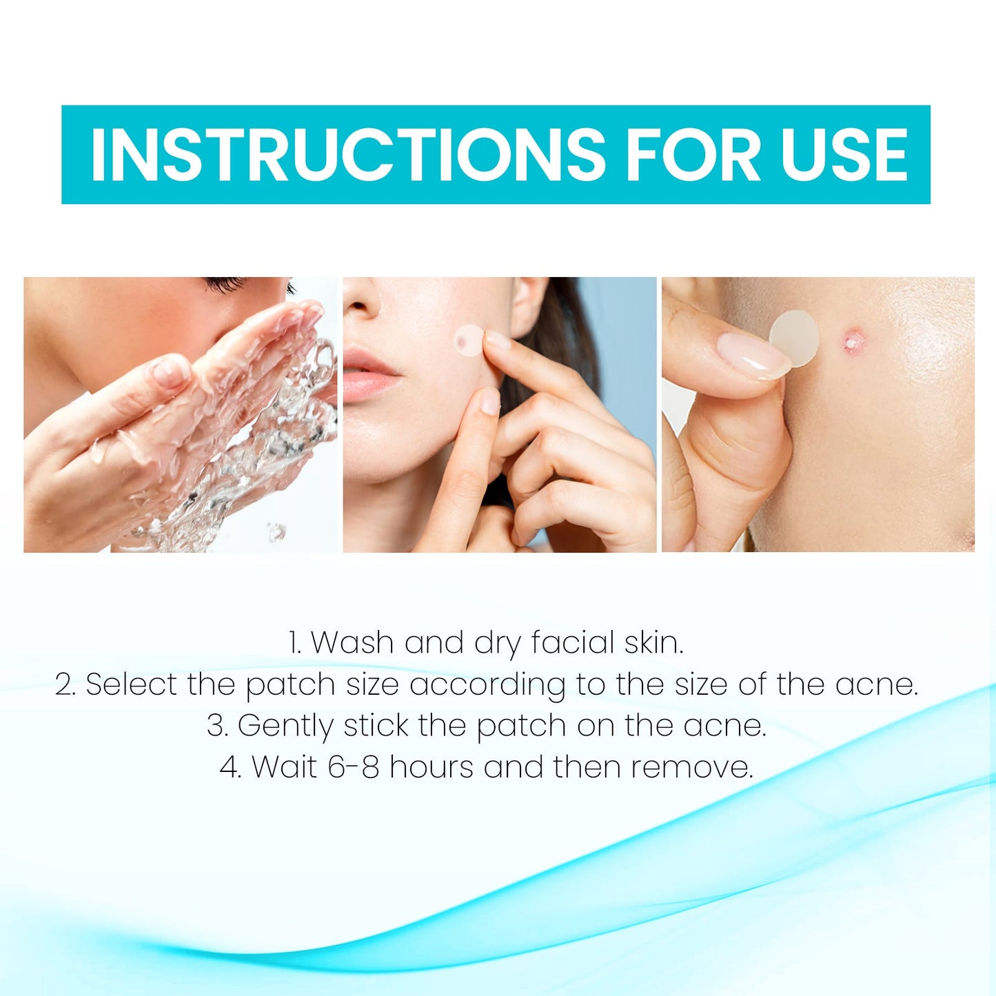 Acne Patch, Repair Facial Acne Invisible Concealer Hydrocolloid Patch