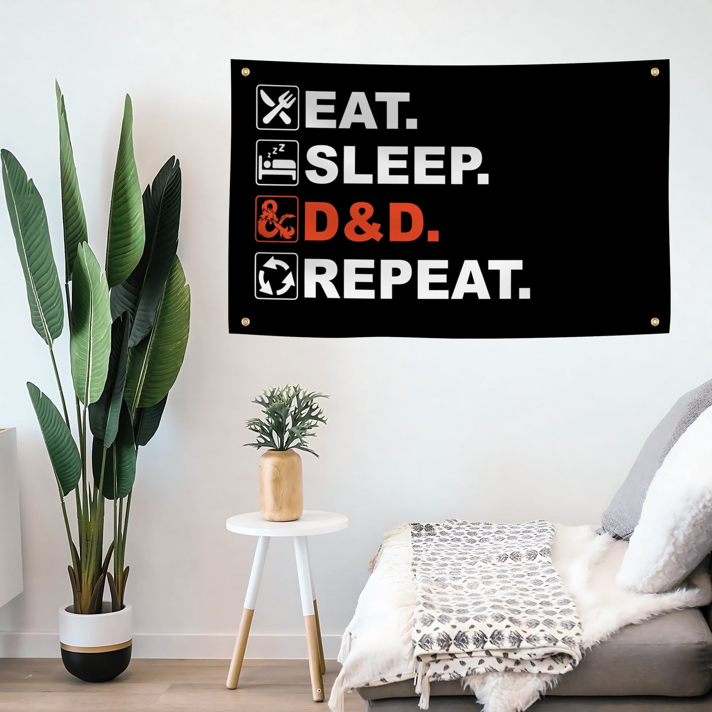 Eat Sleep D&D Repeat Flag