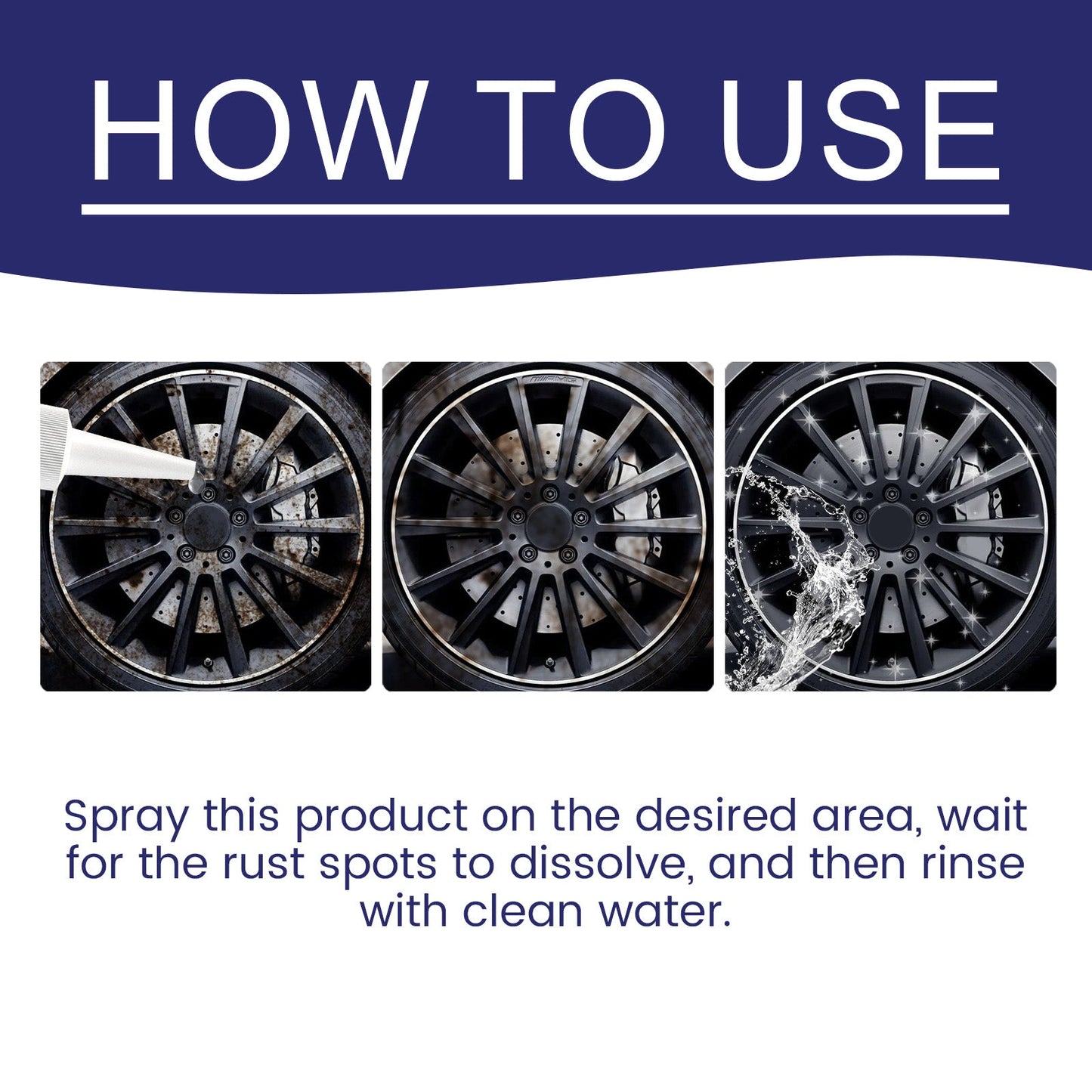 Anti Rust Lubricant, Automobile Wheel Reconditioning Plating Crystal Rust Care And Maintenance Cleaning Agent