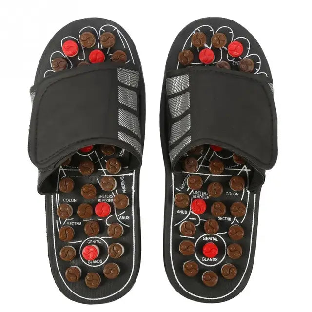Foot Massage Slippers Acupuncture Therapy Massager Shoes For legs Acupoint Activating Reflexology Feet Care massageador Sandal