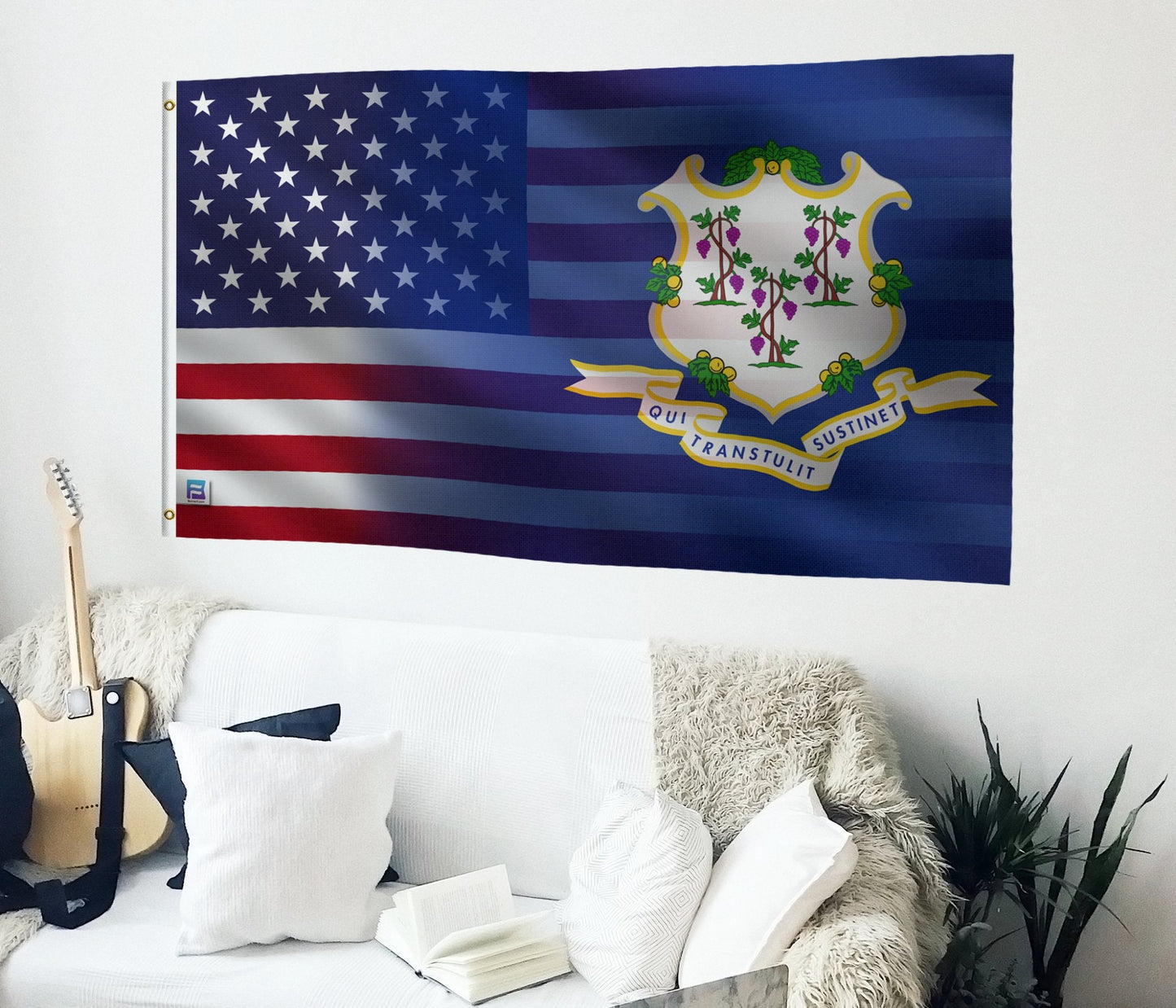 Connecticut & American Flag Blend