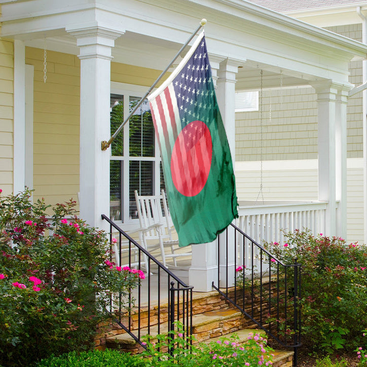 Bengali American Hybrid Flag