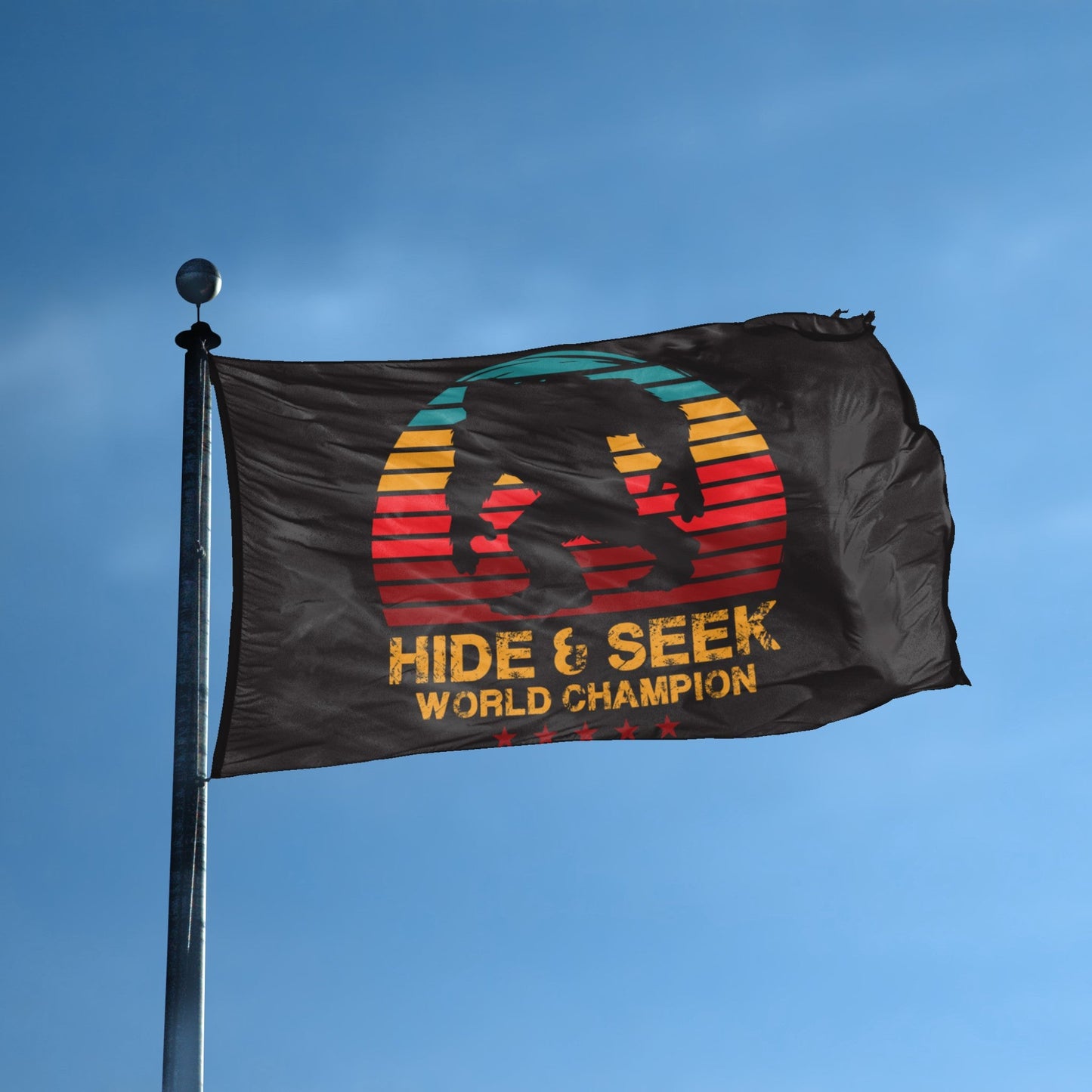 Bigfoot Hide & Seek World Champion Flag