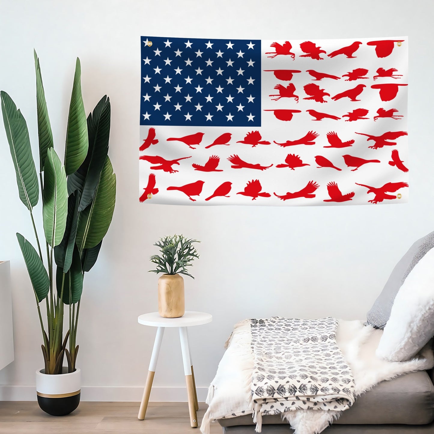 Bird Stripes American Flag