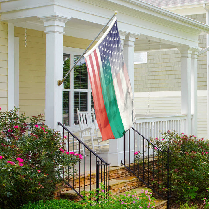 Bulgarian American Hybrid Flag