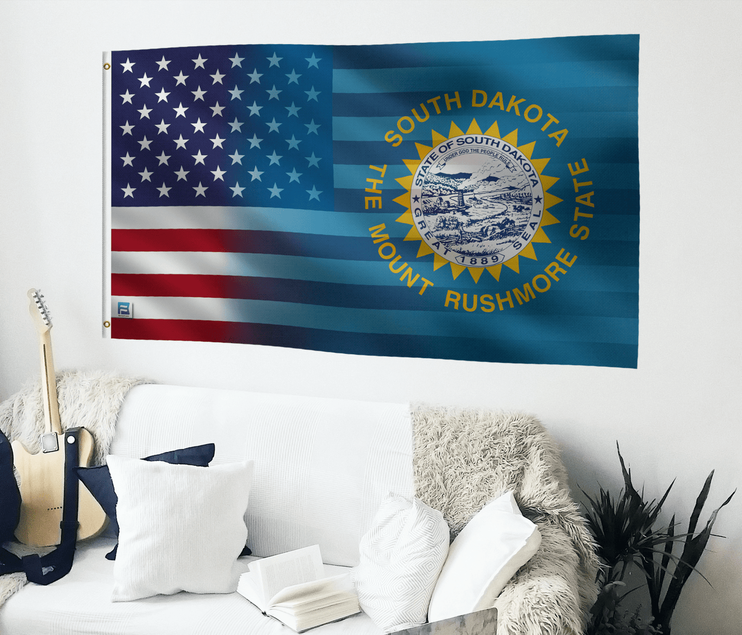 South Dakota & American Flag Blend