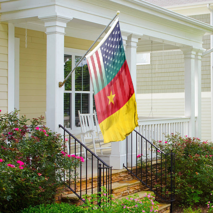 Cameroonian American Hybrid Flag