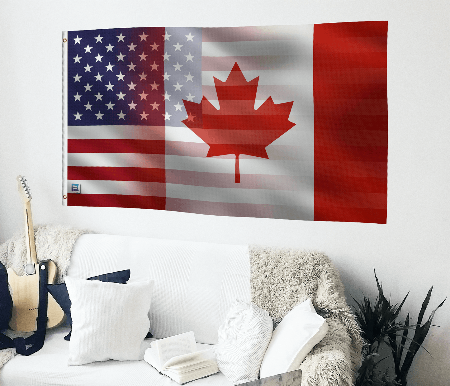 Canadian American Hybrid Flag