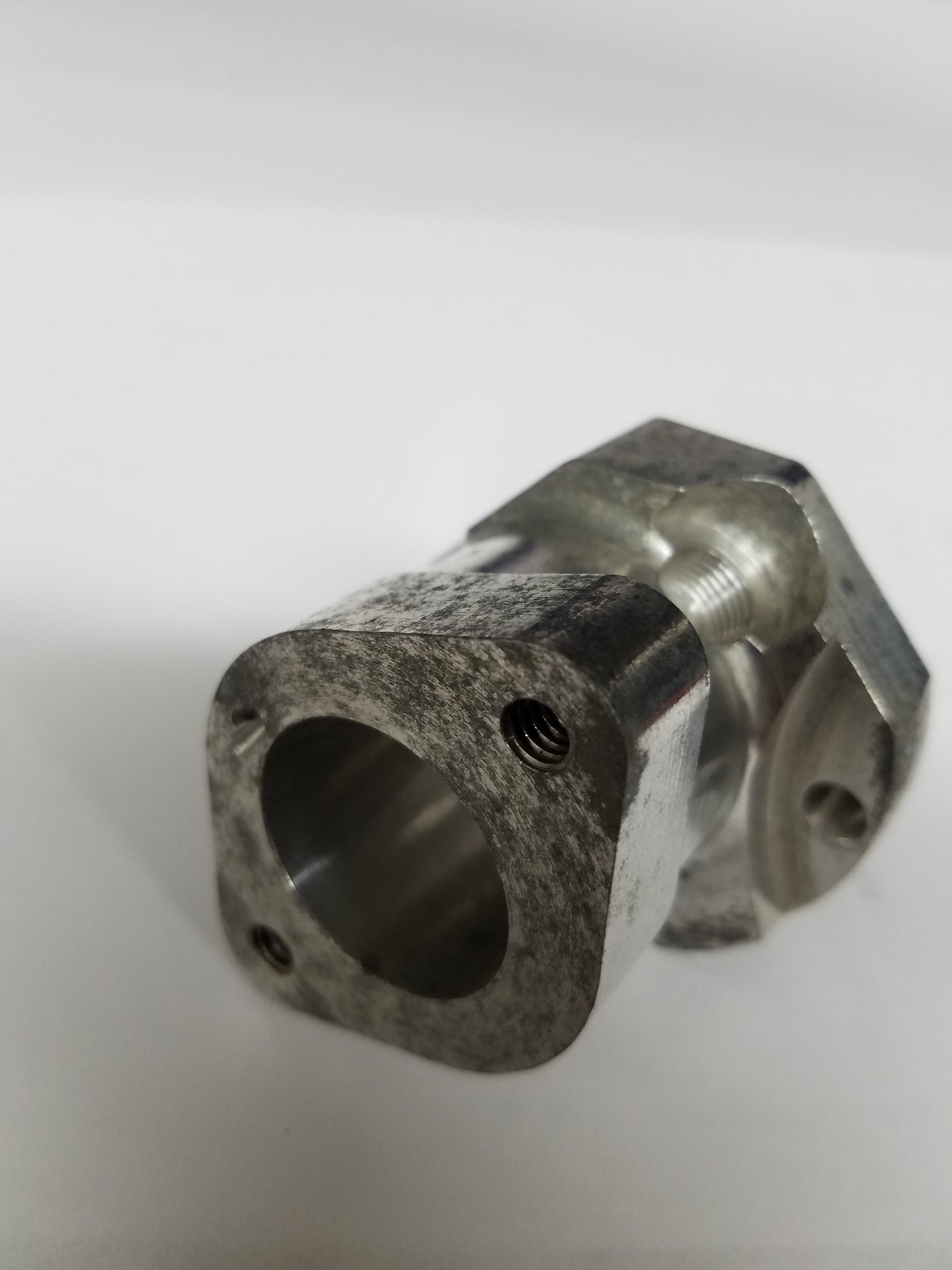 Silver Tillotson Carburetor Manifold for Raptor Flathead Karts