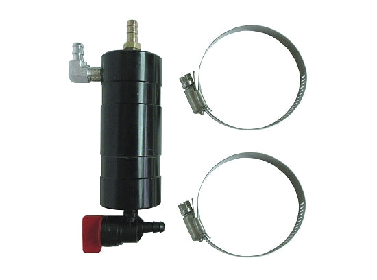 Black Aluminum Catch Tank with Mounting Clamps