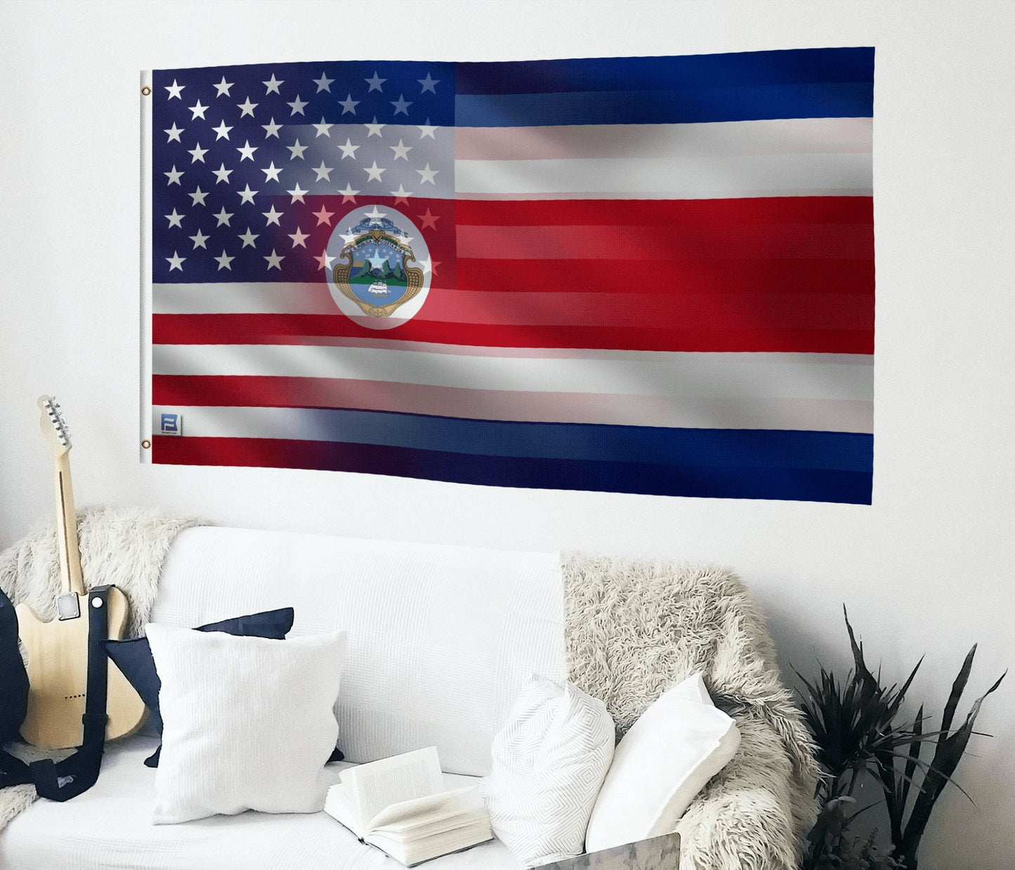 Costa Rican American Hybrid Flag