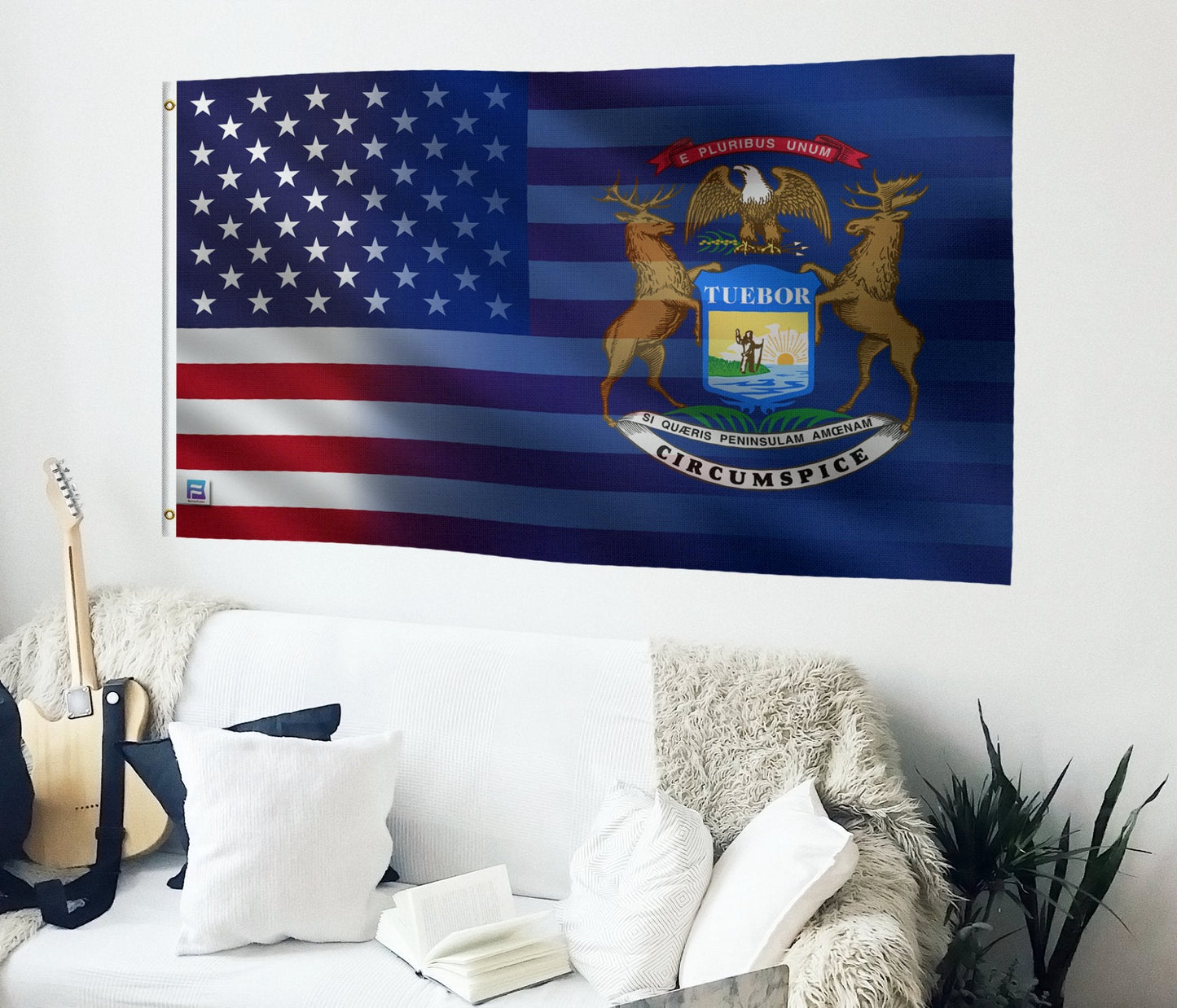 Michigan & American Flag Blend