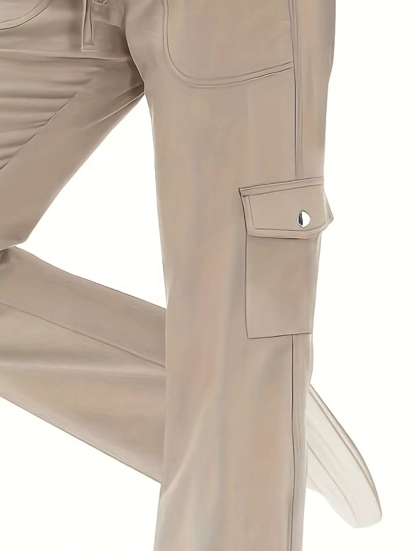 Relaxed Fit Active Pants with Drawstring Waist