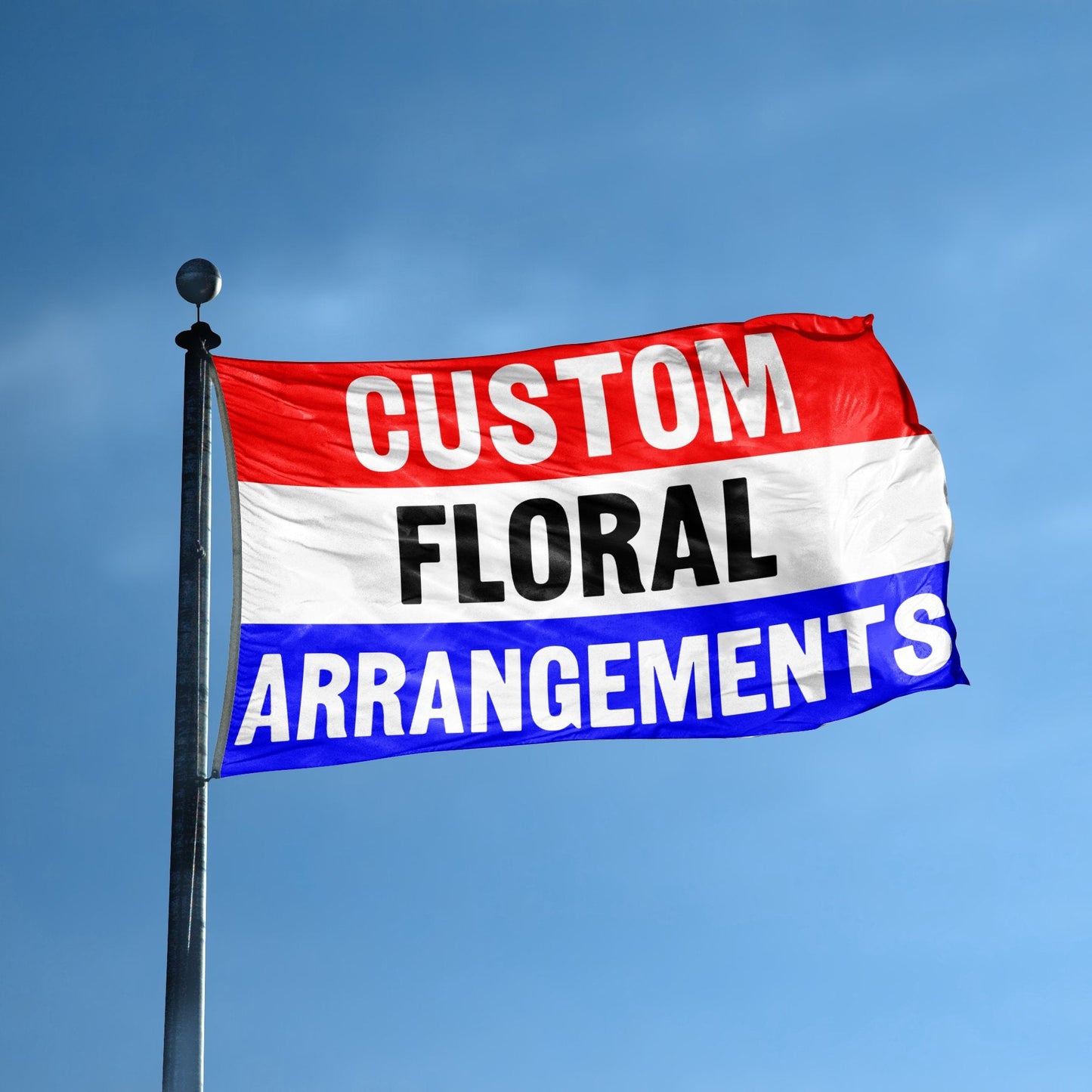 Custom Floral Arrangements Business Flag