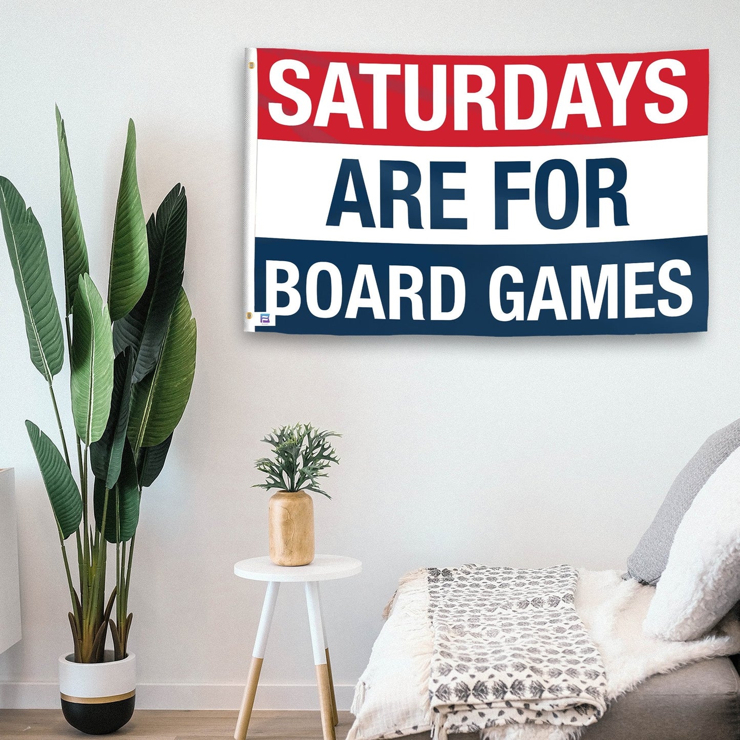 Saturdays Are for Board Games Flag
