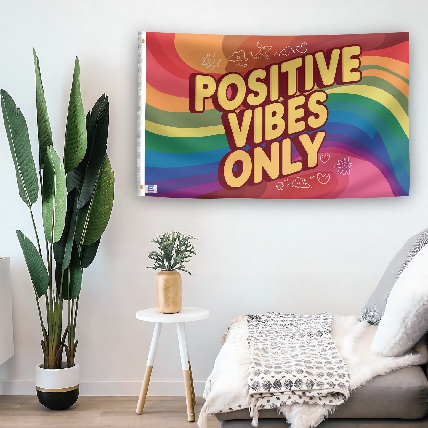 Positive Vibes Only Flag