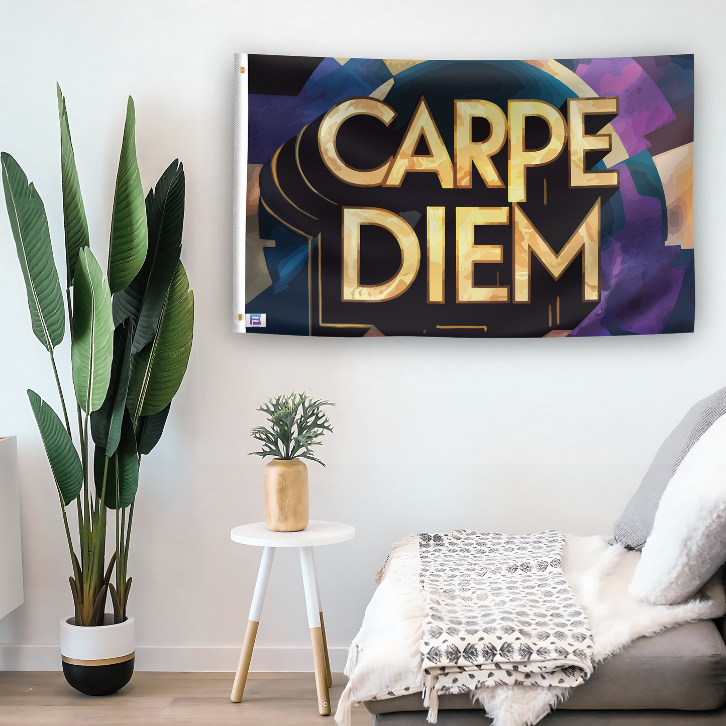 Carpe Diem Motivational Flag