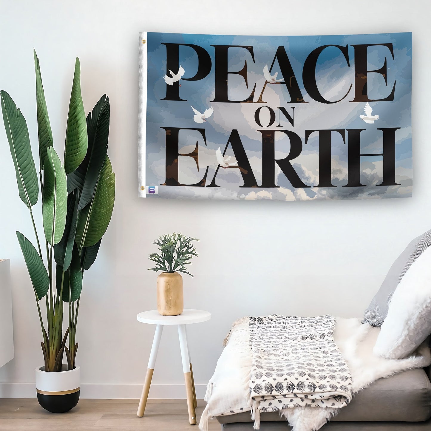 Peace On Earth Inspirational Flag