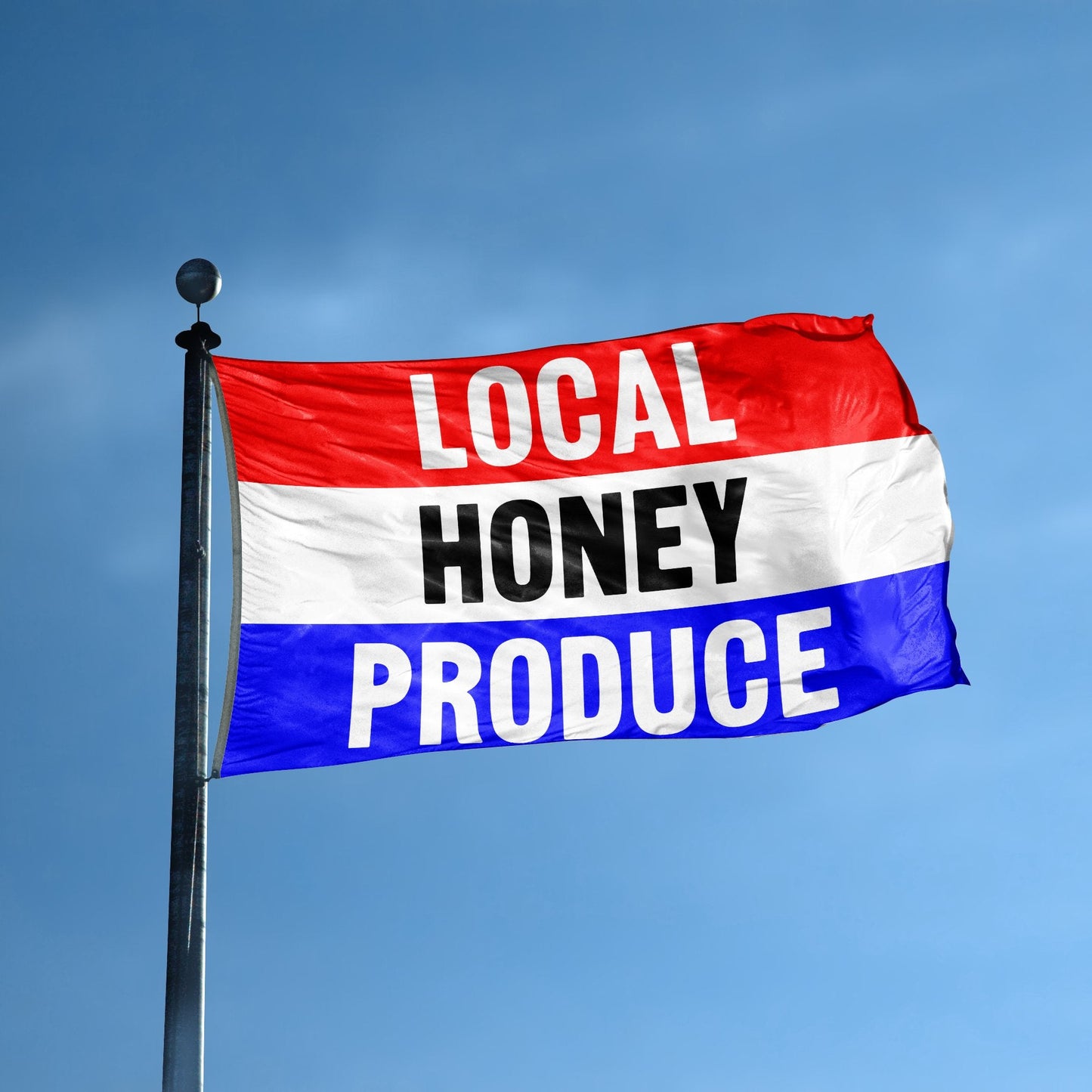 Local Honey Produce Business Flag