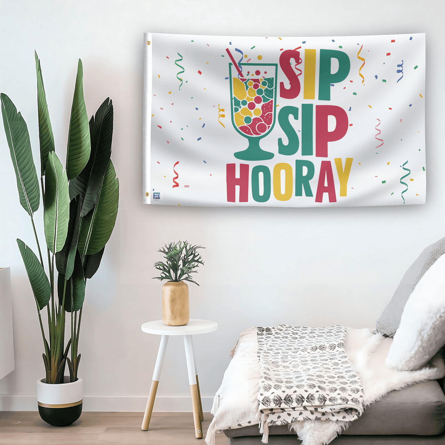 Sip Sip Hooray Flag