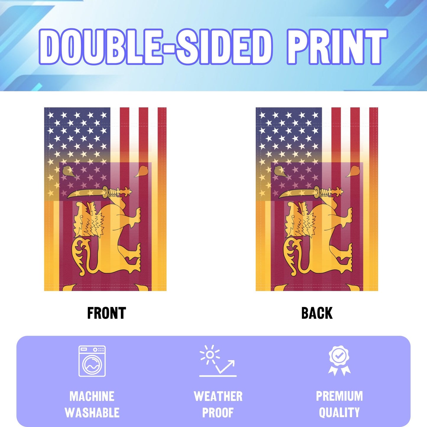 Srilankan American Garden Flag