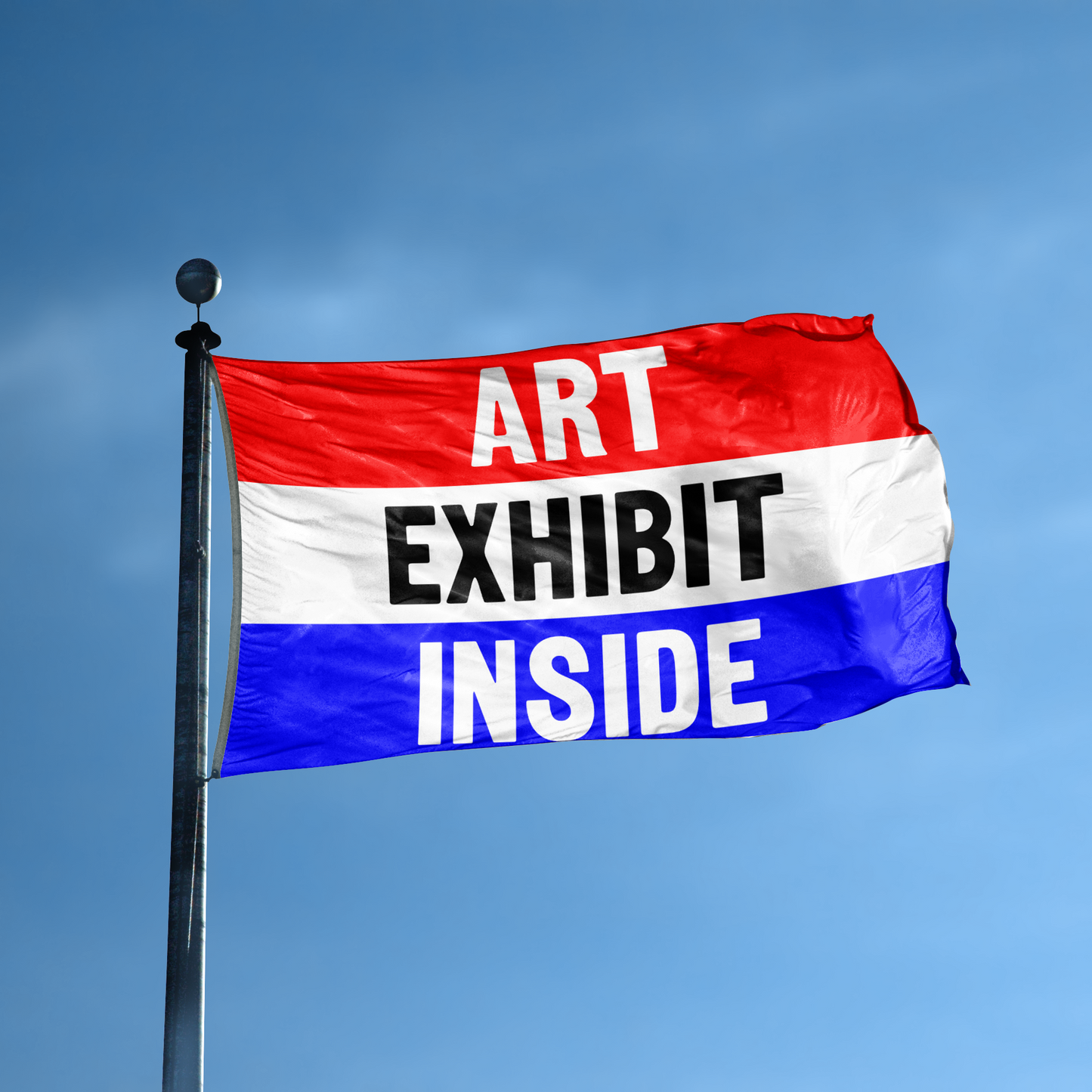 Art Exhibit Inside Business Flag