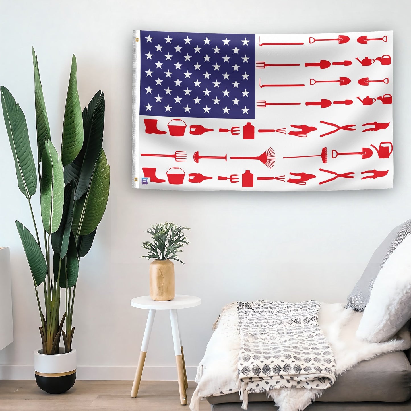 Gardening Stripes American Flag
