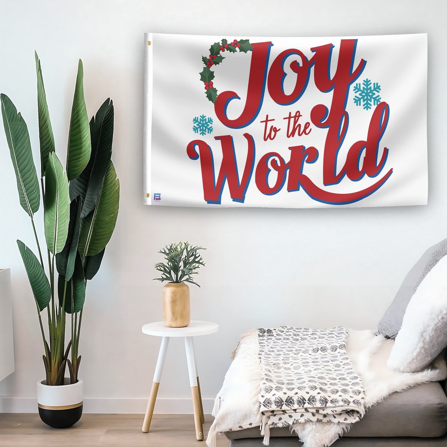 Joy To The World Christmas Flag