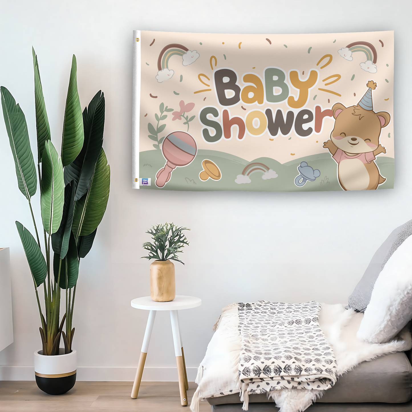Baby Shower Flag