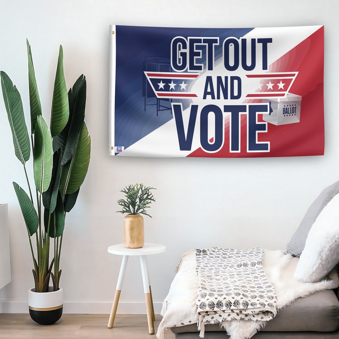 Get Out And Vote Flag