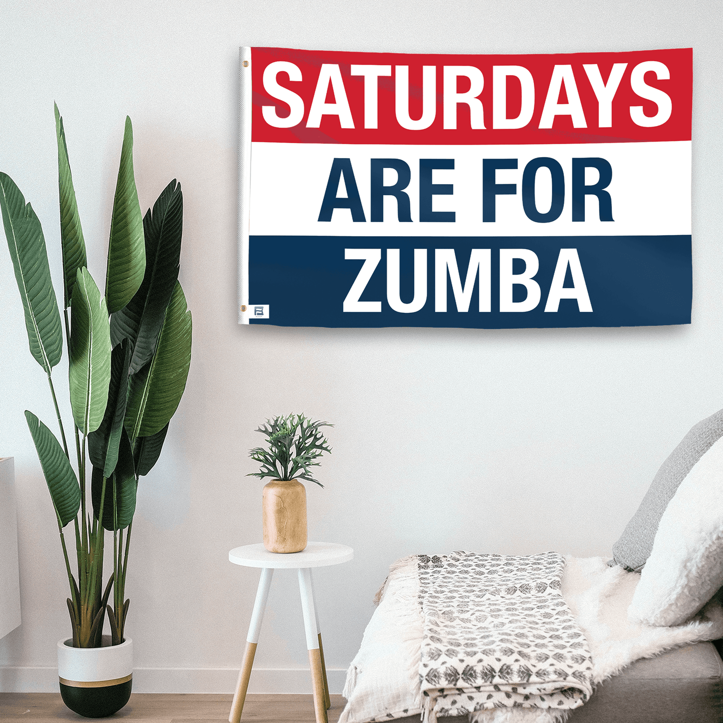Saturdays Are for Zumba Flag