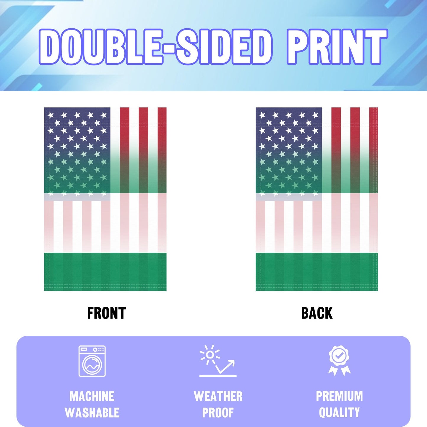 Nigerian American Garden Flag