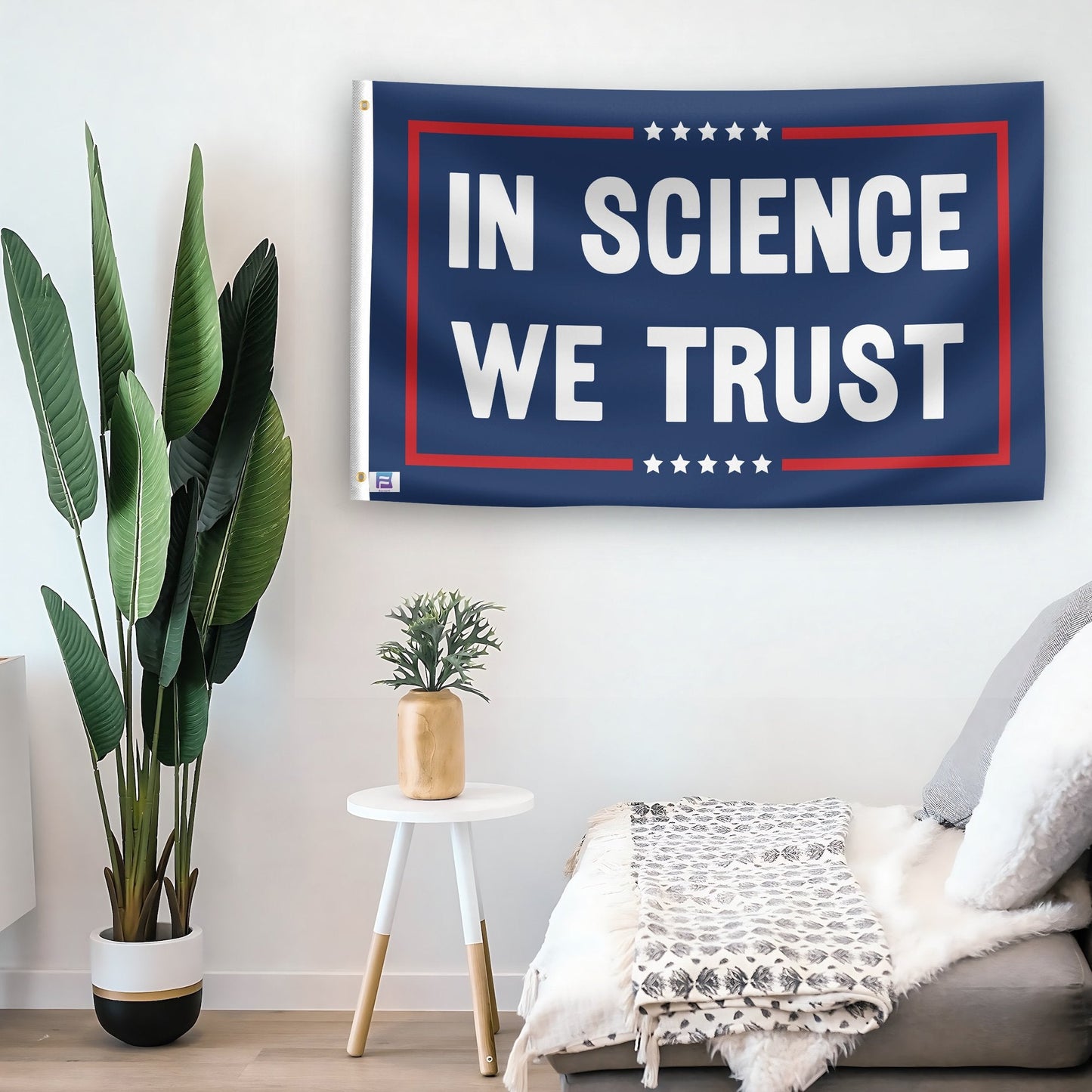 In Science We Trust Political Flag