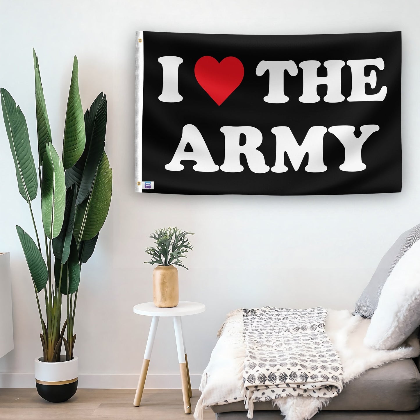 I Love The Army Flag